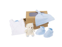 coffret cadeau doudou bio bleu