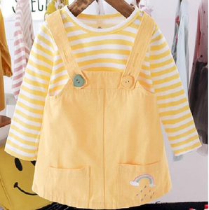 ROBE jaune A POCHES (set de 3 robes)
