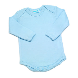 coffret cadeau naissance bébé body  manches longues bleu clair