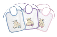 SET 3 bavoirs hippo
