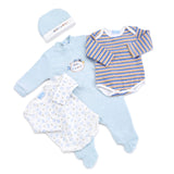 coffret cadeau naissance bégrenouillere bodies manches longues et chapeau hello les amis