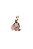 coffret bijou maman pendentif elephant or  doudou lapin rose 