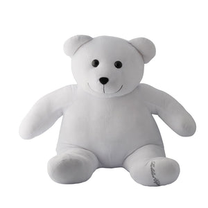 cadeau naissance bébé peluche tres grand ours blanc 