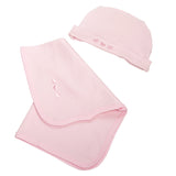 cadeau naissance bébé ensemble body chaussons débarbouillette ceintreet bonnet assortis rose