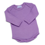 coffret cadeau naissance bébé body  manches longues violet