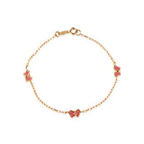 Bracelet Papillon Rose