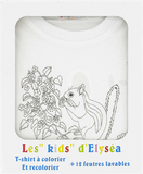 coffret cadeau enfant T-shirt à colorier + feutres écureuil